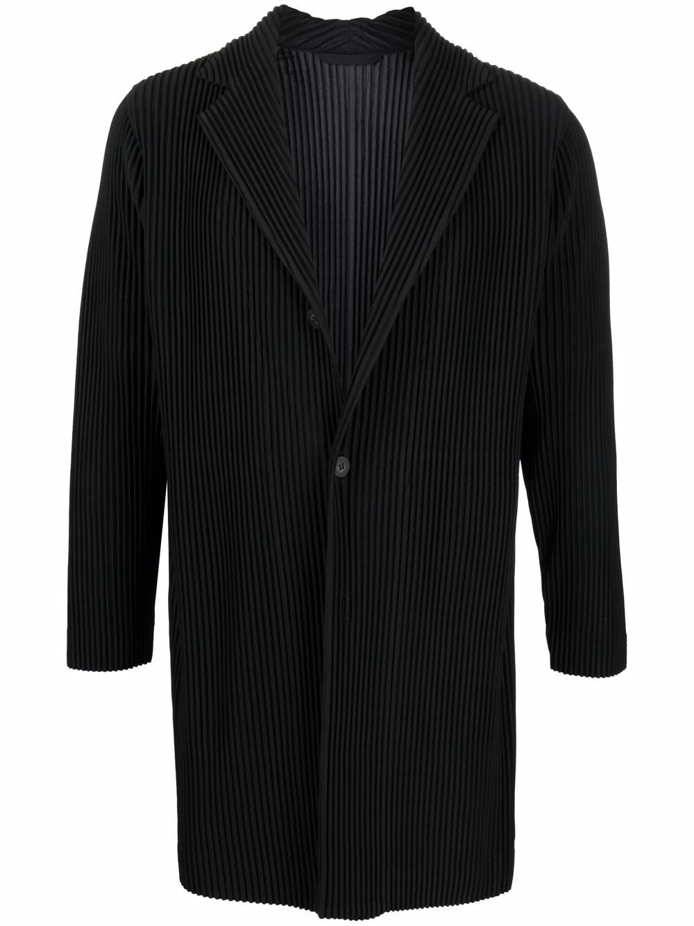 фото Homme plissé issey miyake single-breasted pleated coat