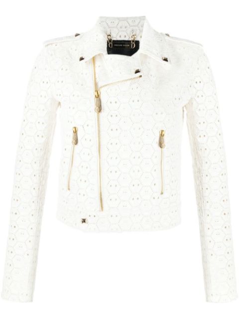 Philipp Plein Sangallo leather biker jacket