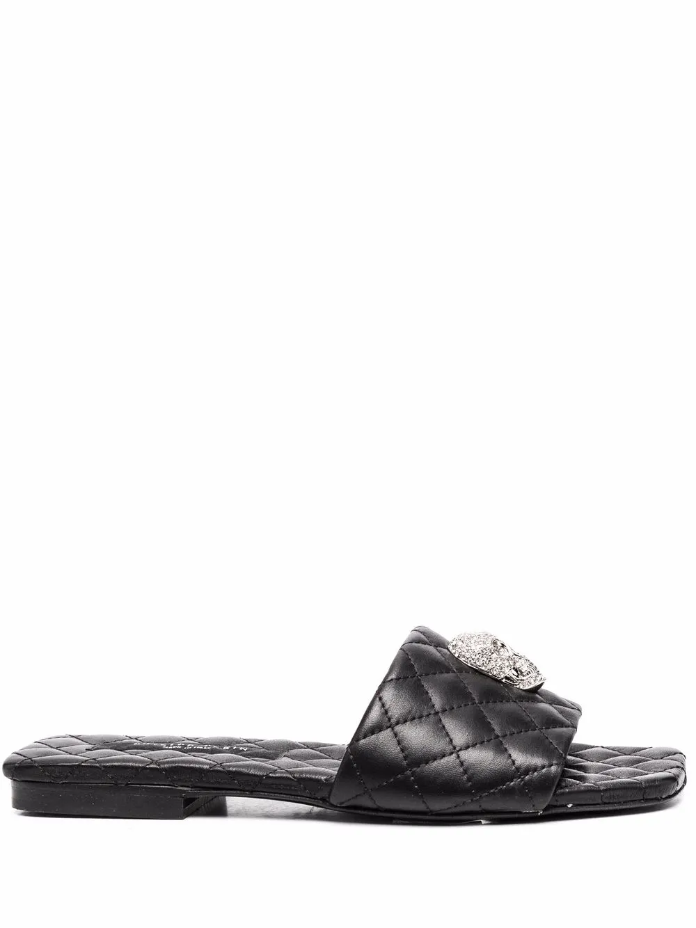 

Philipp Plein sandalias planas con motivo Skull - Negro