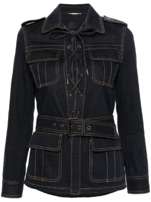 Minamiサンローラン ウィメンズオーバーサイズデニムジャケット XS Saint Laurent（サンローラン）ウィメンズ デニムジャケット