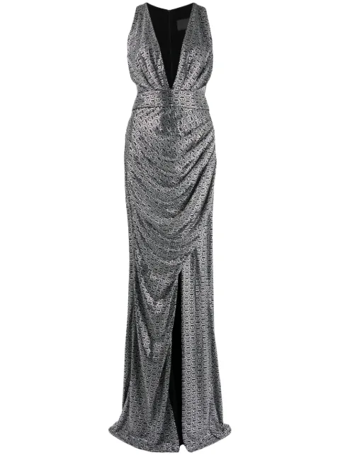 Philipp Plein Vestido de festa com aplicação de cristal 