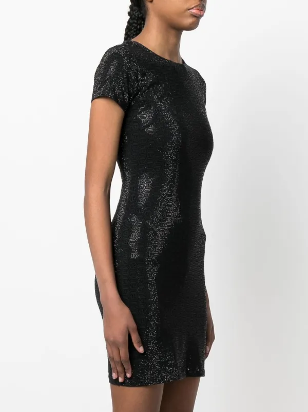 Philipp Plein monogram-print Mini Dress 
