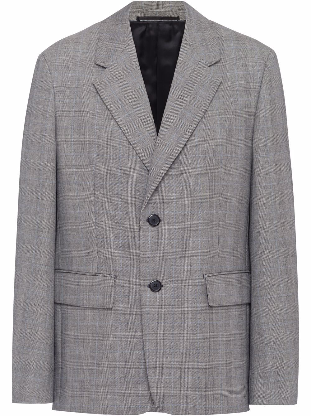 single-breasted wool jacket