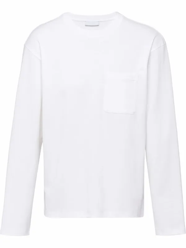 Prada long-sleeve Cotton T-shirt - Farfetch