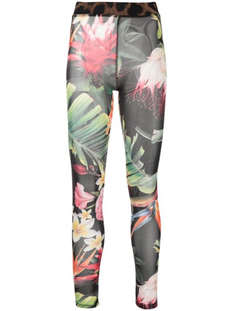 Philipp Plein floral-print leggings Women