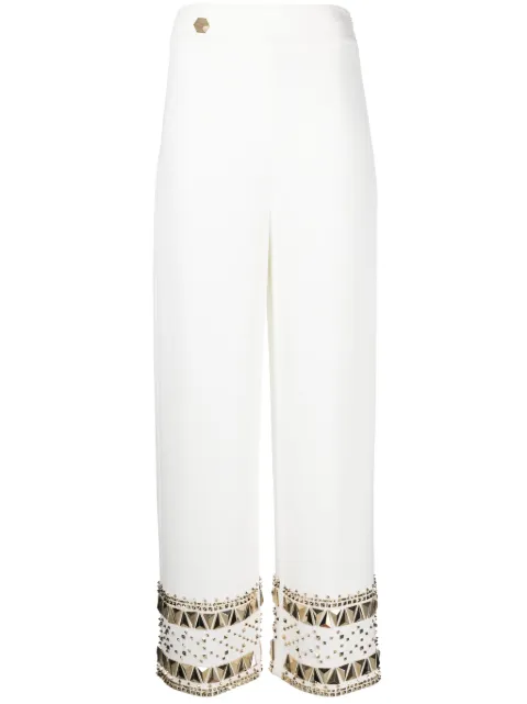 Philipp Plein Cady gold-studded trousers 