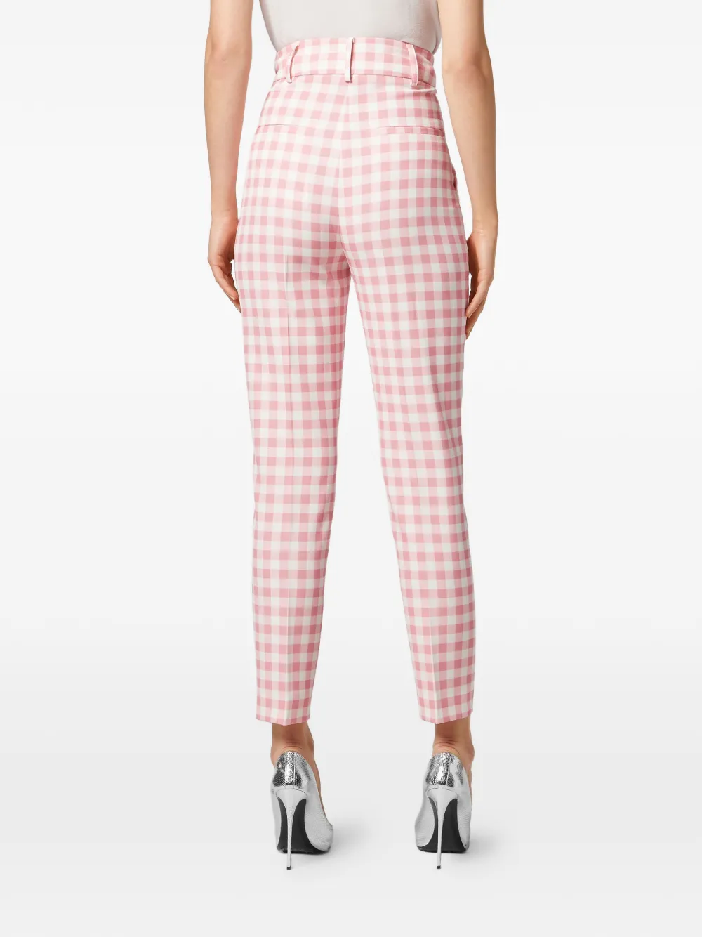  Philipp Plein Vichy Office Hose   Rosa 