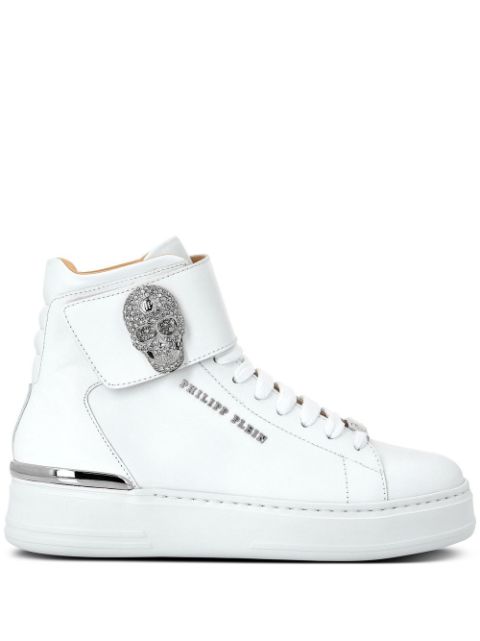 Philipp Plein crystal-skull high-top sneakers Women