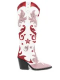 Philipp Plein Cowboy 100mm rhinestone-mebellihsed boots - White