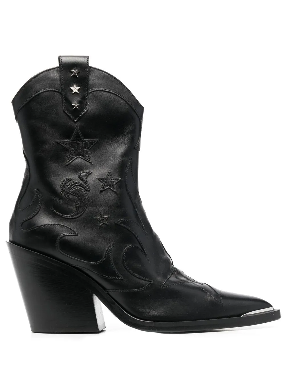 Philipp Plein embroidered-logo Cowboy Boots - Farfetch