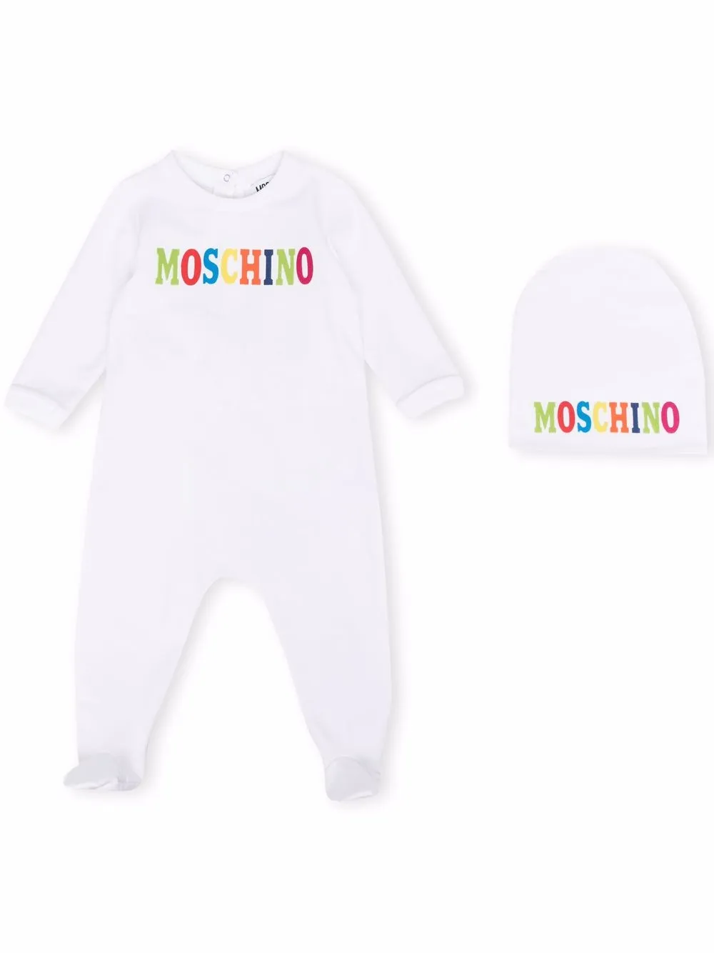 

Moschino Kids pijama con logo - Blanco