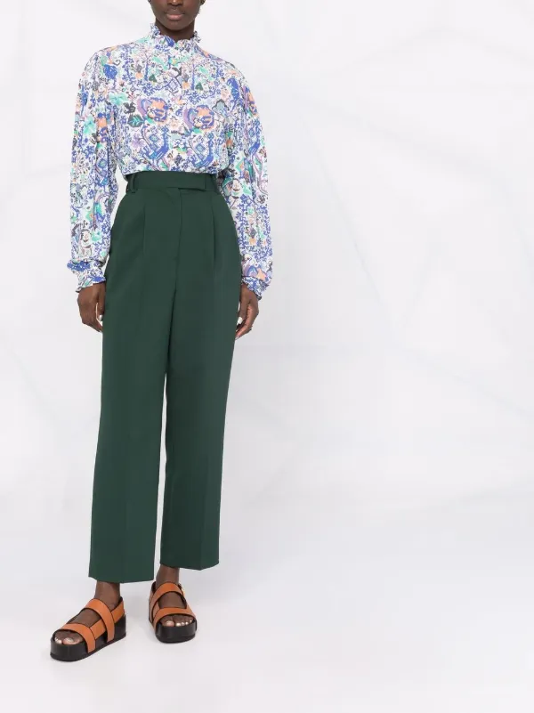 イザベルマラン　アブストラクトプリント　ブラウス Isabel Marant アブストラクトプリント ラッフル ブラウス 通販 - FARFETCH