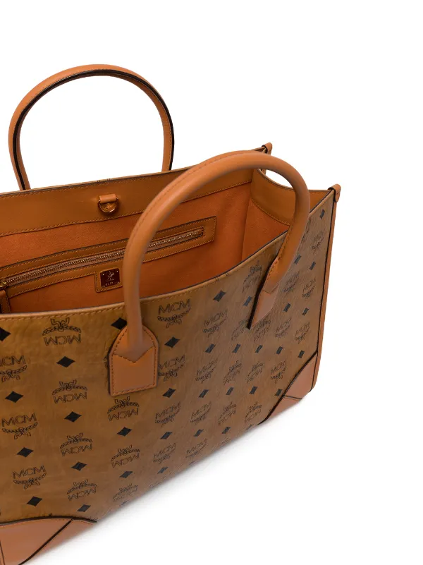 Mcm brown tote hotsell