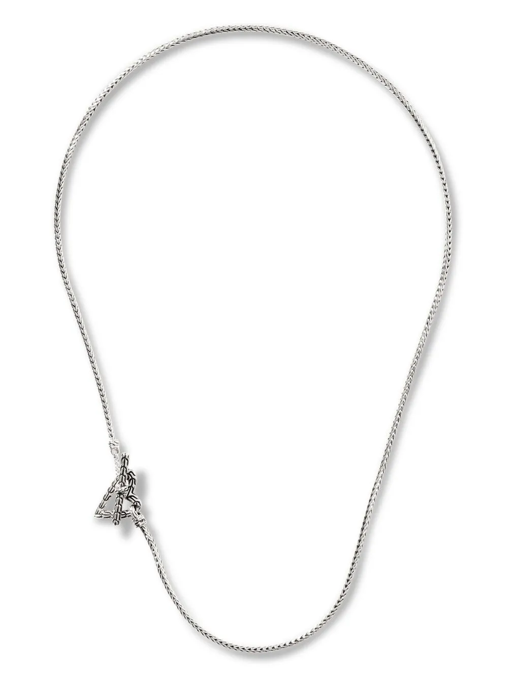 

John Hardy collar Classic Chain Manah Foxtail Heart - Plateado