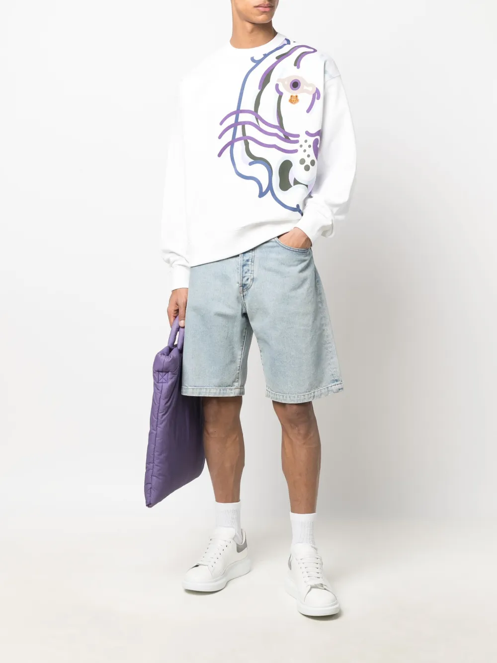 фото Kenzo толстовка с графичным принтом