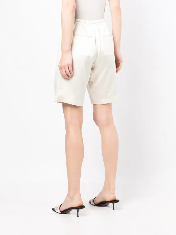 alexanderwang プリーツショートパンツ ホワイト Women's Designer Shorts | Boxer & Rave Shorts