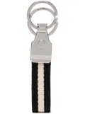 Bally canvas stripe keyring - Black