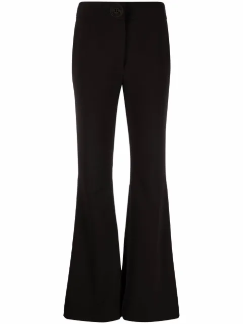 Moschino pantalones acampanados con tiro alto