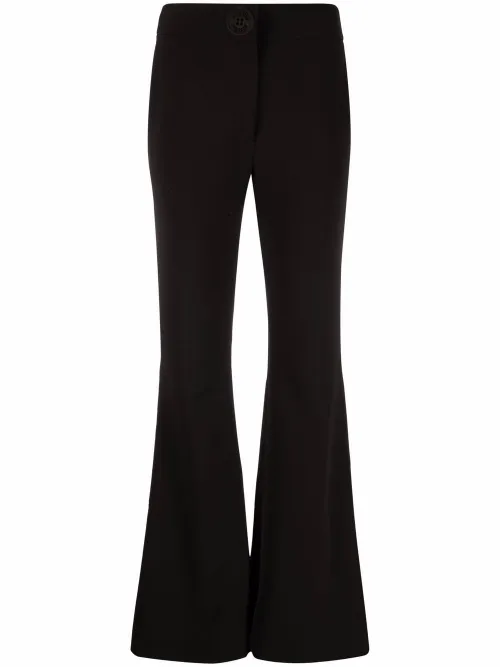Pantalon évasé à taille haute - Moschino - Modalova