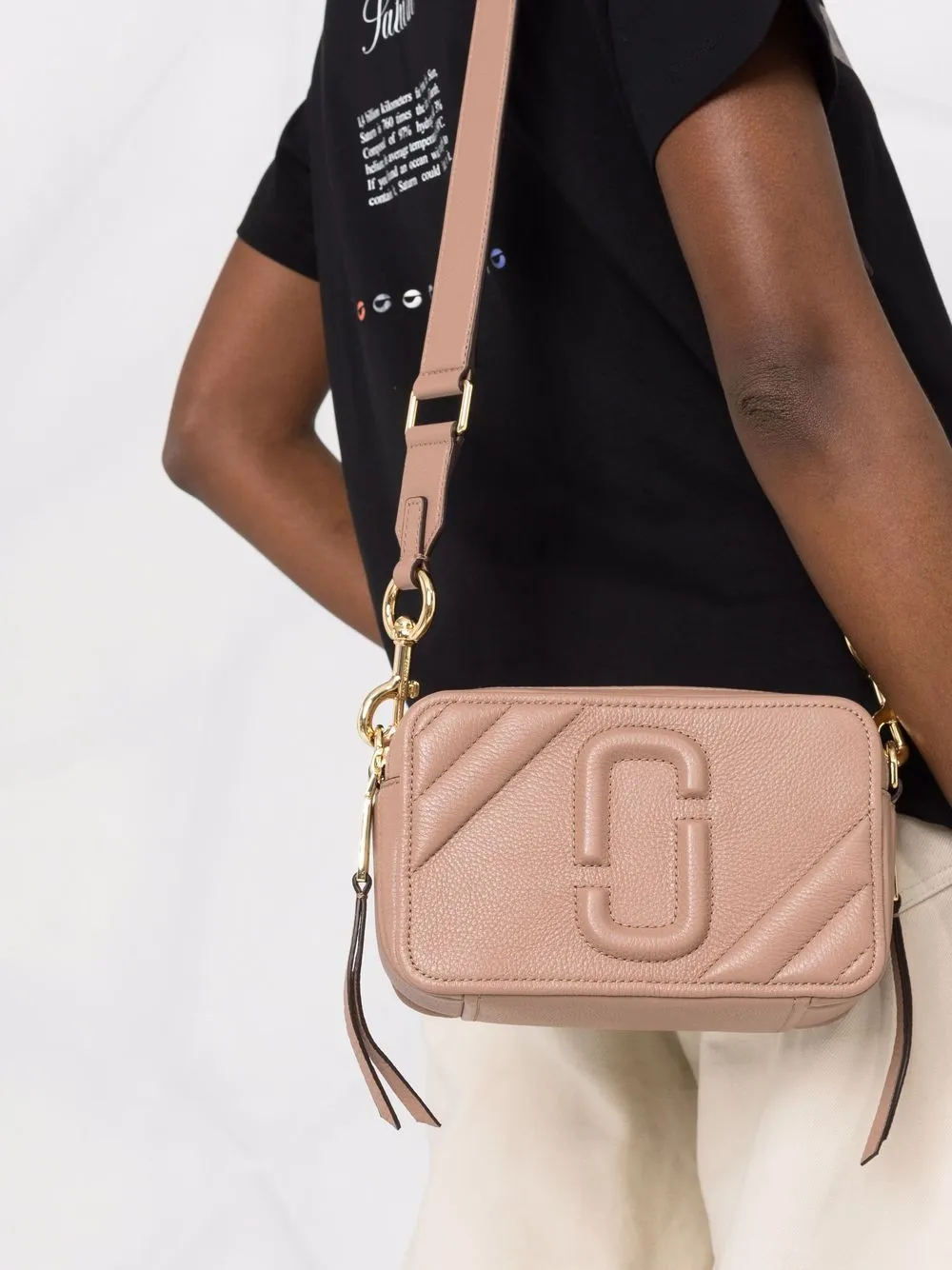 Marc Jacobs The Snapshot Crossbody Bag In Neutral