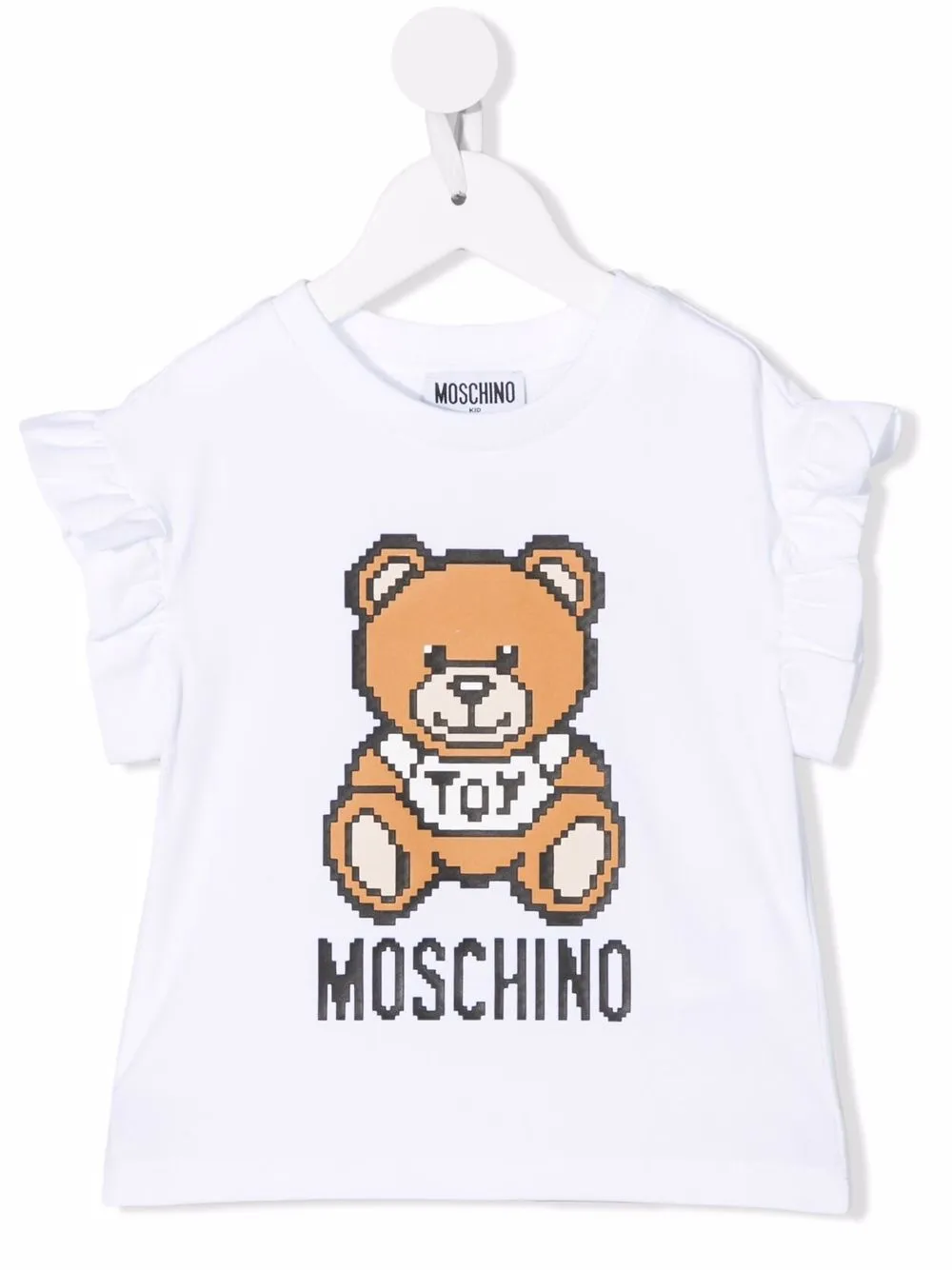 фото Moschino kids футболка с принтом