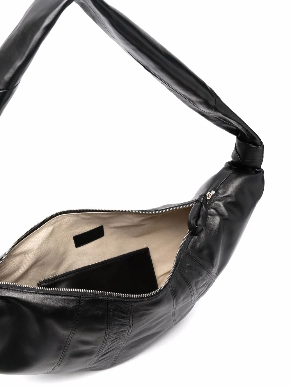 crescent-shape shoulder bag