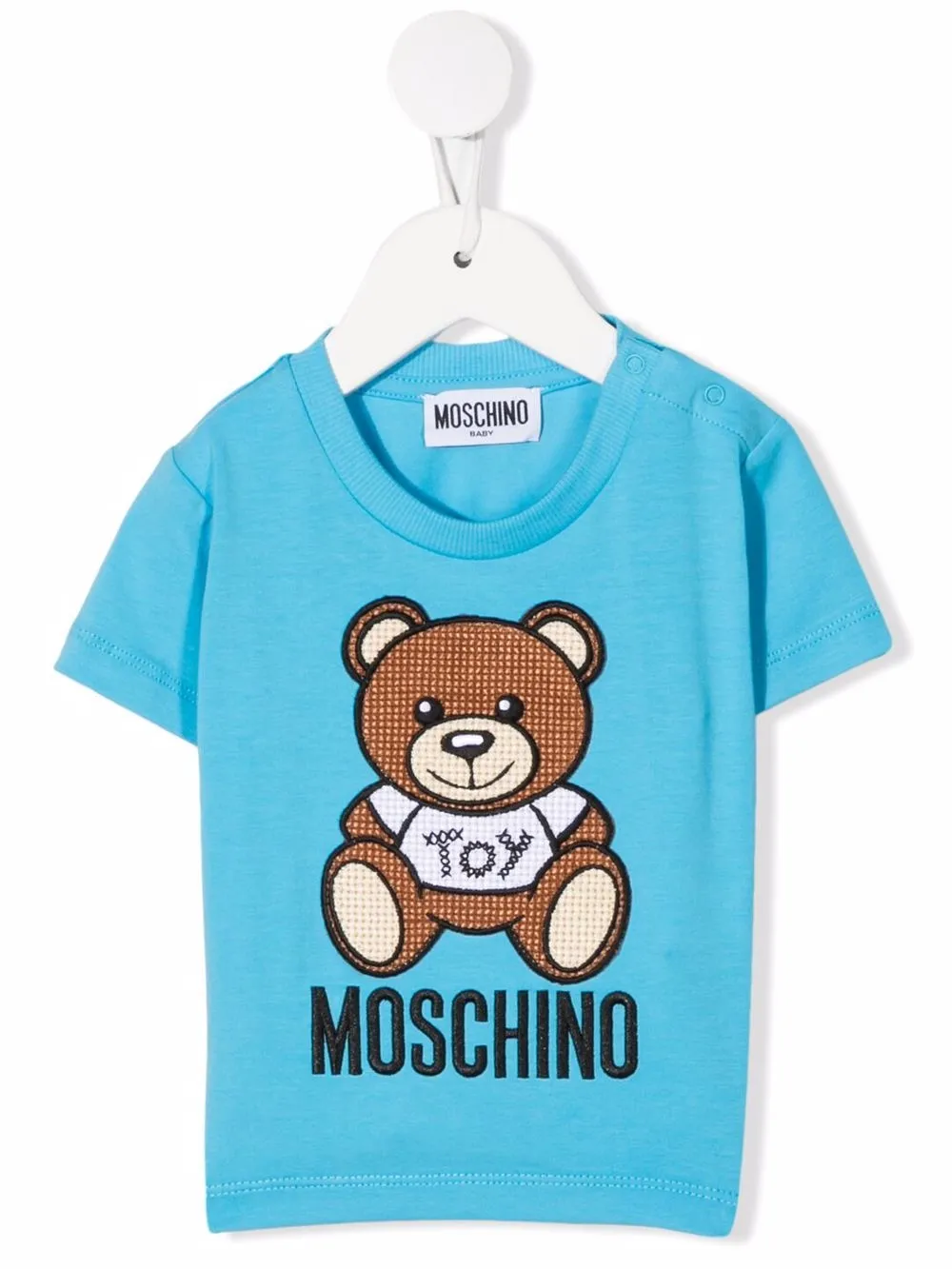 

Moschino Kids playera con motivo Teddy Bear - Azul