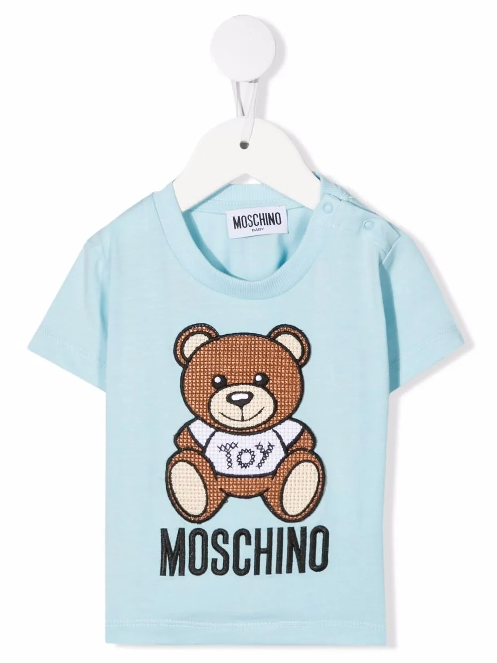 

Moschino Kids playera con motivo Teddy Bear - Azul