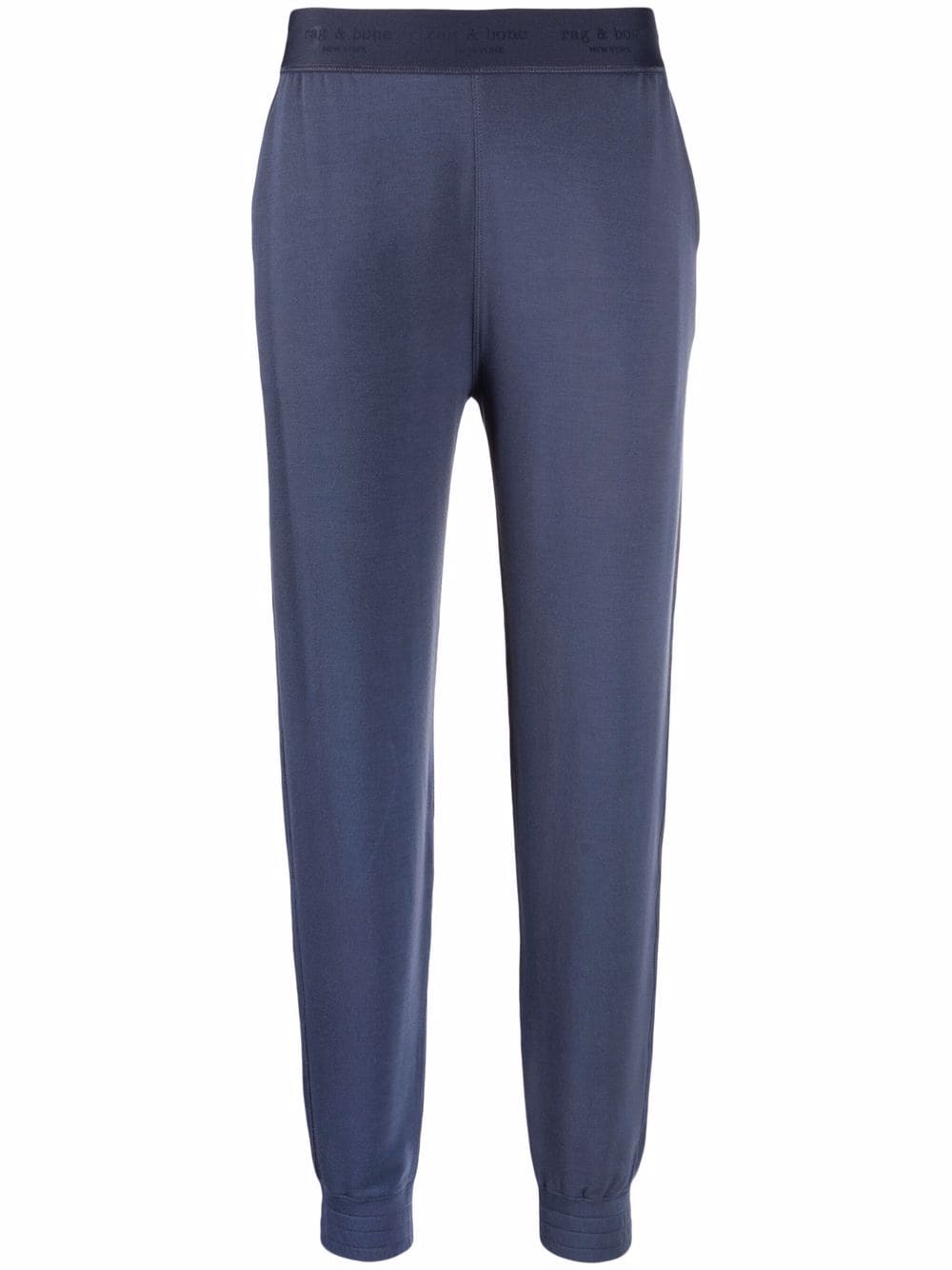 rag & bone pantalon de jogging à coupe droite - bleu