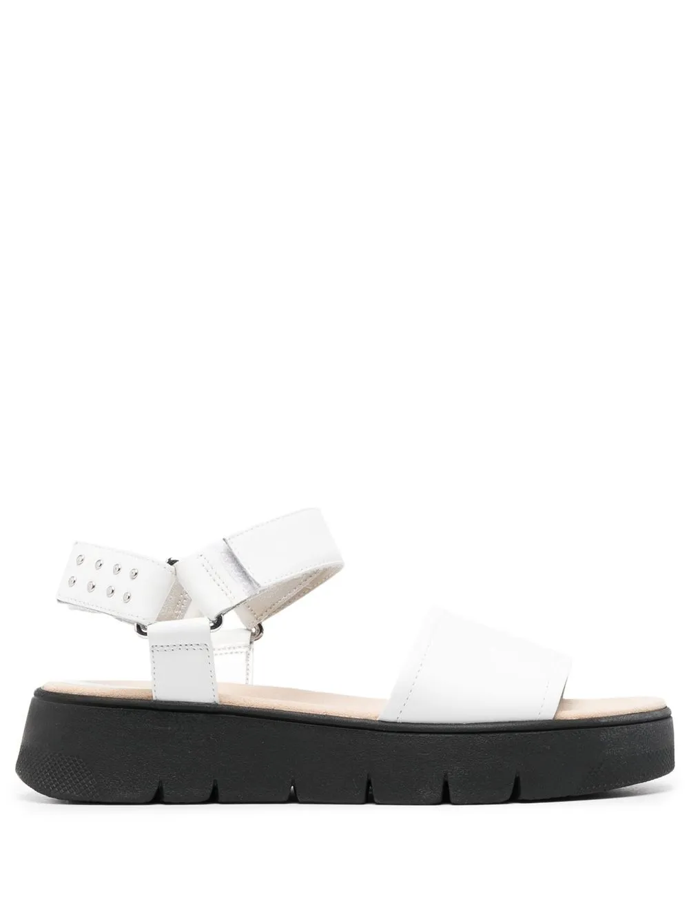 

Geox Dandra open-toe leather sandals - White