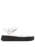 Geox 40mm Dandra open-toe leather sandals - White