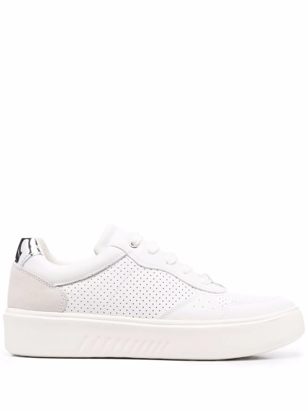 

Geox Nhenbus leather trainers - White