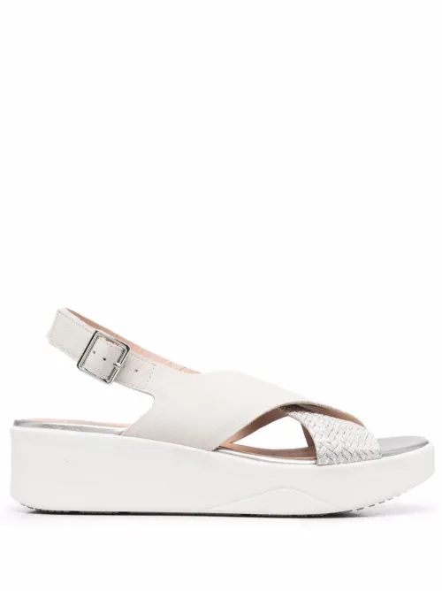 Sandales Laudara compensées à brides tressées - Geox - Modalova