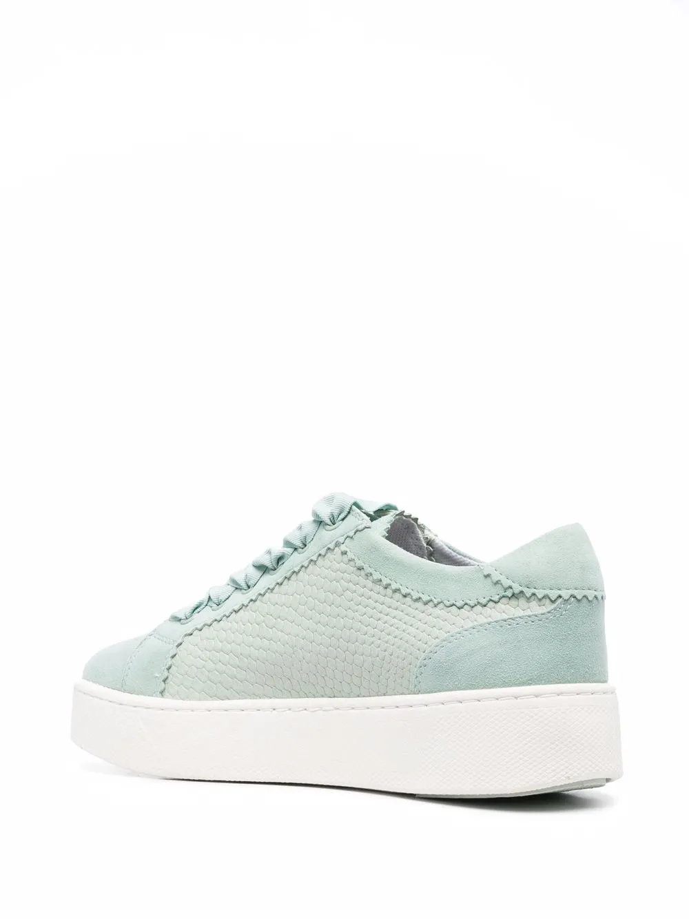  Geox Baskets Skyely à Effet Peau De Serpent - Bleu 