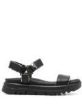 Geox open-toe leather sandals - Black