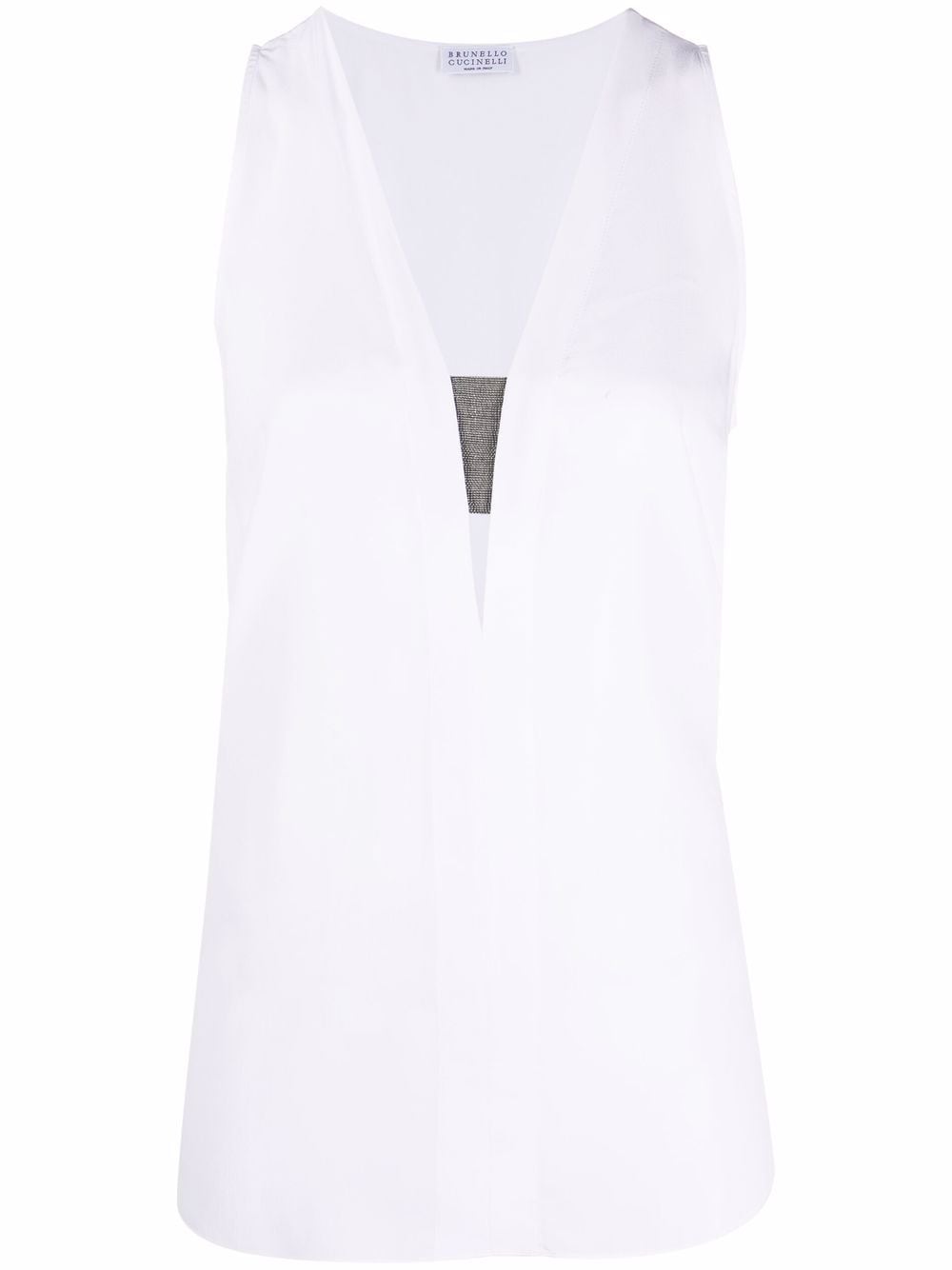 Brunello Cucinelli chain-link Trim Vest Top - Farfetch