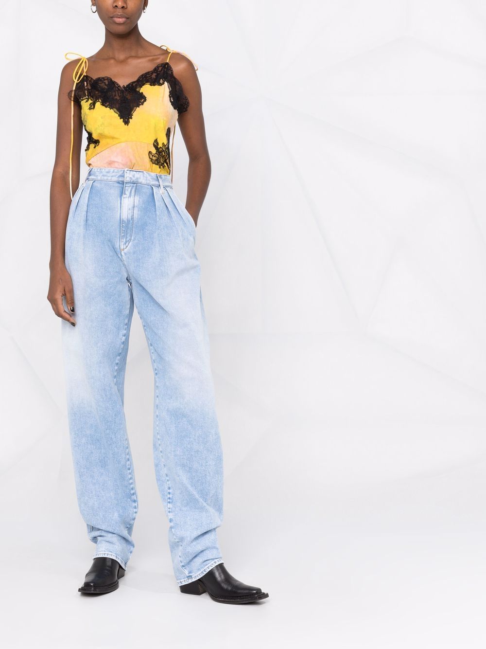 Image 2 of Dsquared2 high-waisted boxy jeans