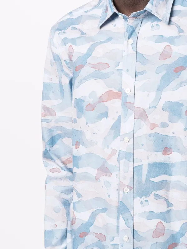 DONDUP graphic-print button-down Shirt 