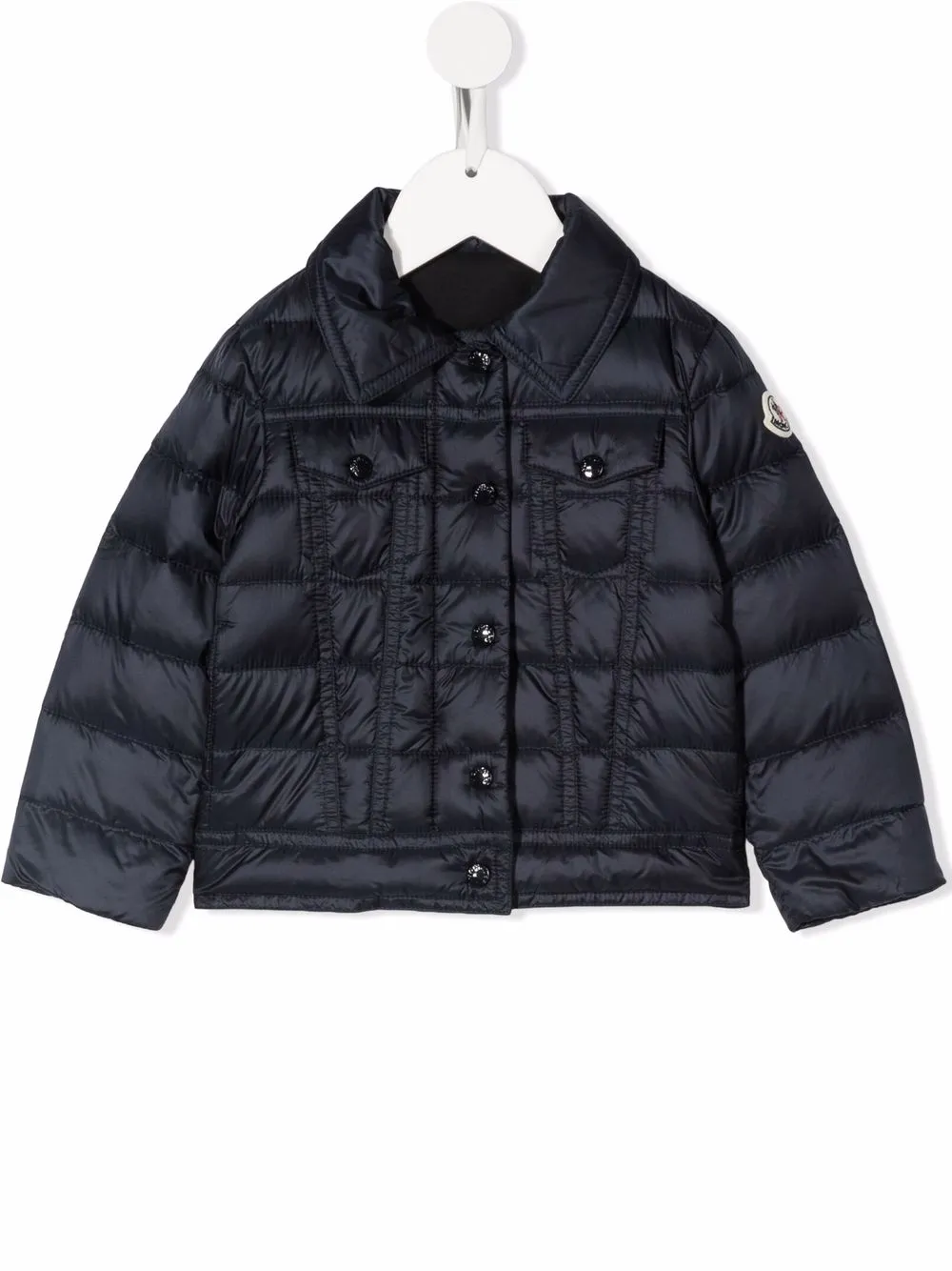 

Moncler Enfant padded button-down jacket - Blue