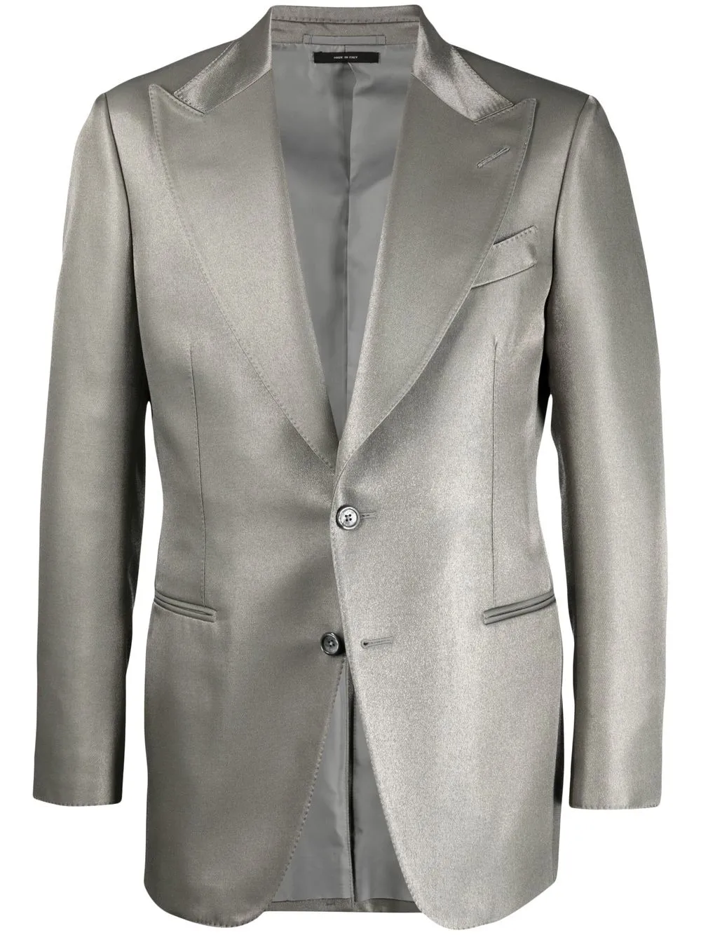 

TOM FORD blazer metalizado con botones - Gris