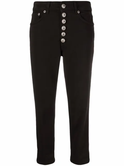 DONDUP Koons cropped button-fly trousers