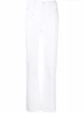 ISABEL MARANT seam detailed bootcut jeans - White