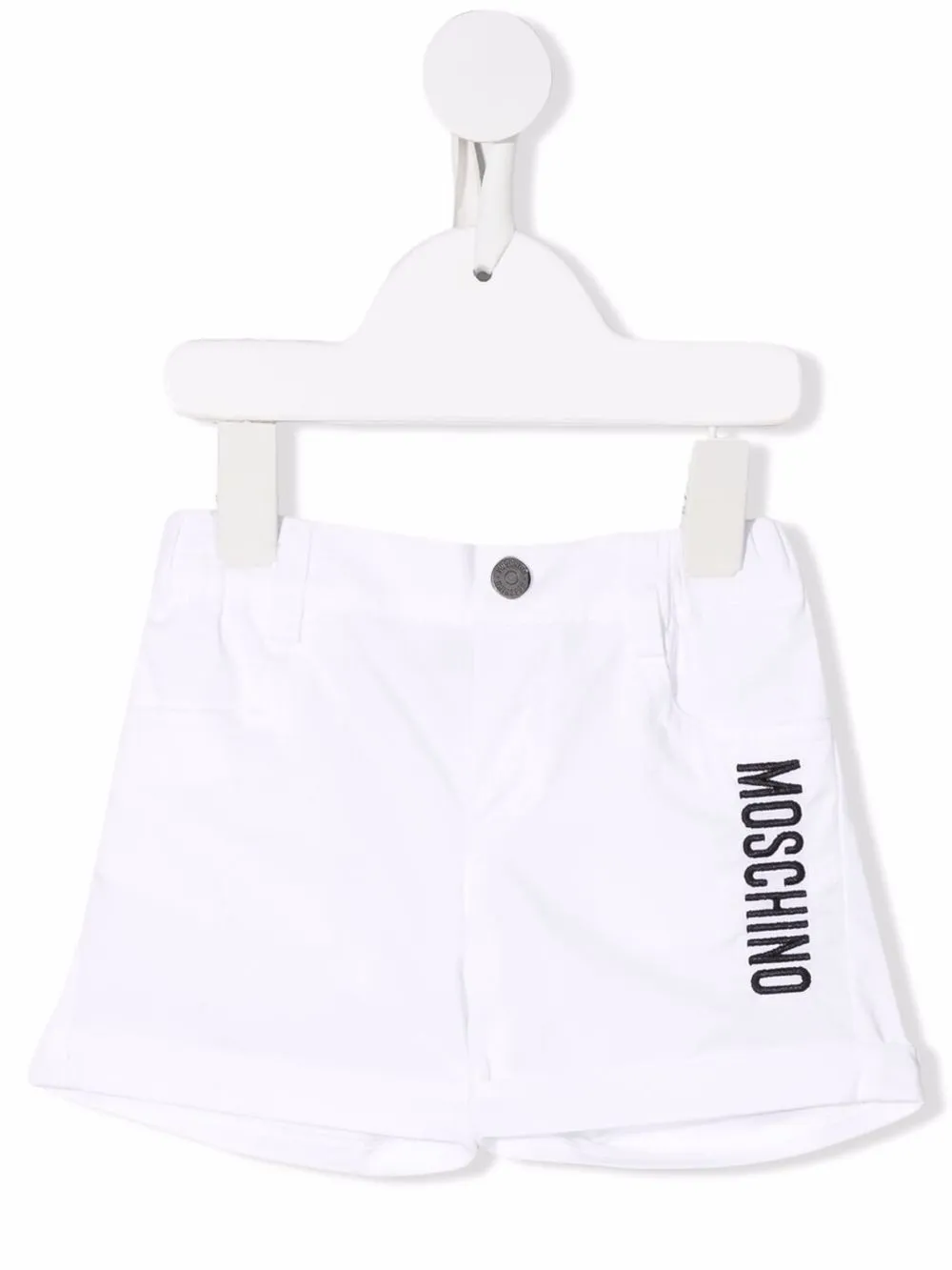 

Moschino Kids shorts deportivos con logo estampado - Blanco