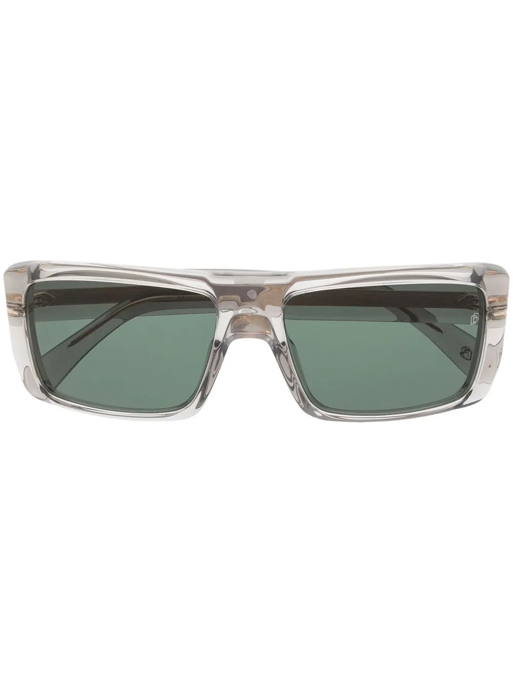 Eyewear By David Beckham Squareframe Transparent Sunglasses In Grey