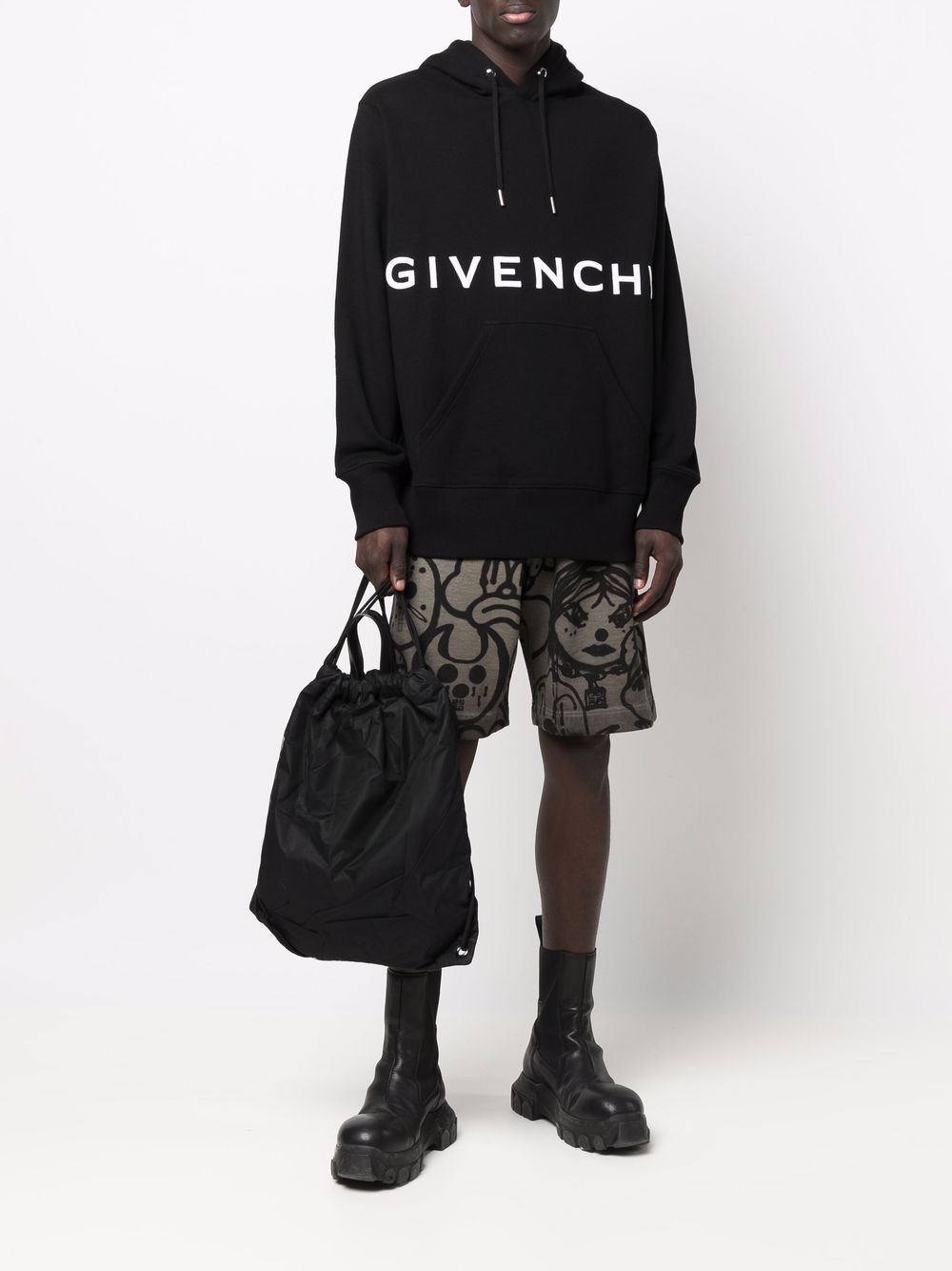 фото Givenchy спортивные шорты с графичным принтом