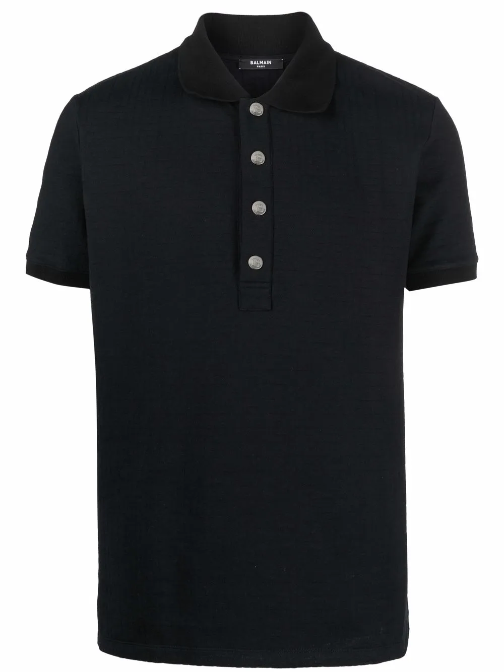 

Balmain playera tipo polo con monograma PB - Negro