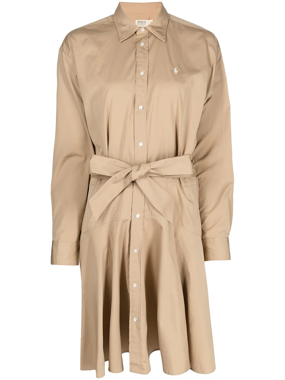 

Polo Ralph Lauren vestido camisero manga larga - Marrón