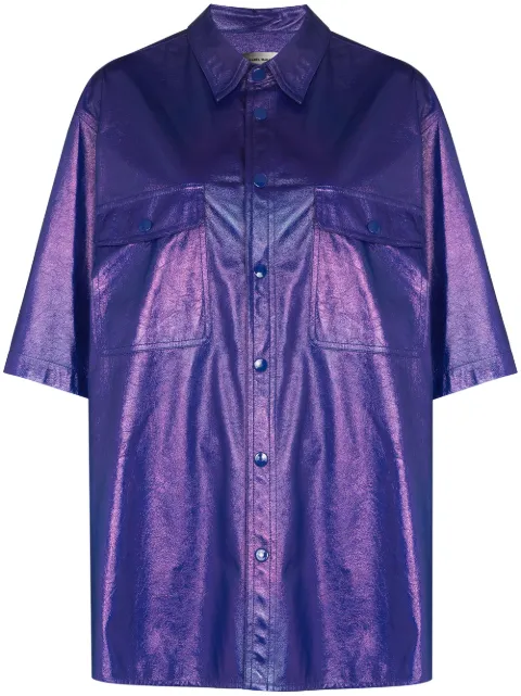 MARANT Gilin faux-leather shirt
