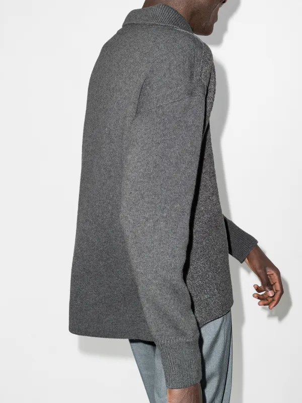 Zegna spread-collar Wool Jumper - Farfetch