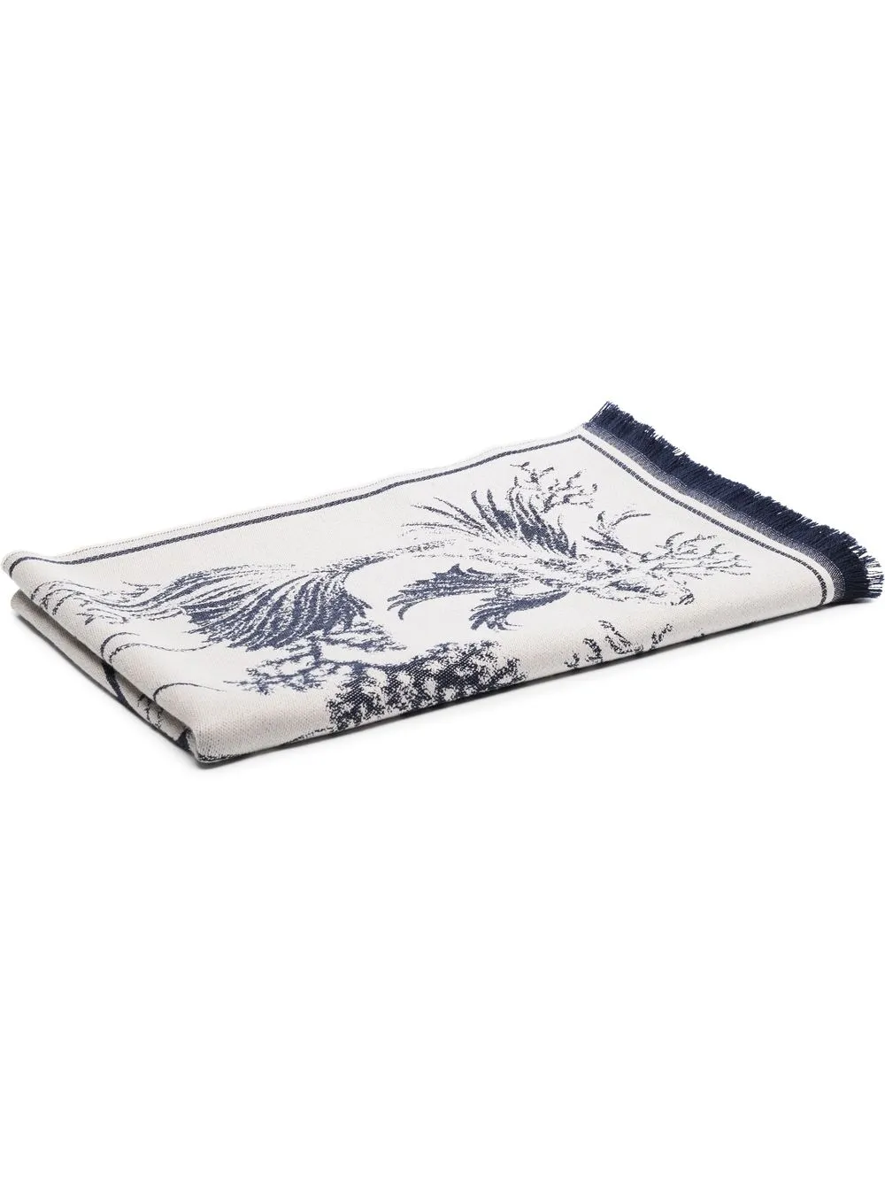 

Alexander McQueen Under the Sea jacquard blanket - Neutrals